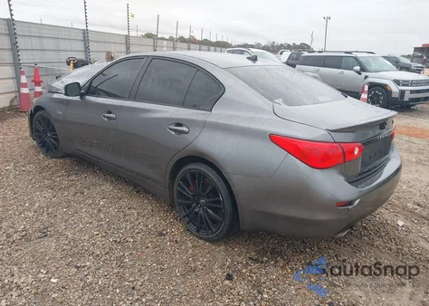 2016 Infiniti Q50 3.0T Red Sport 400 z USA, uszkodzony, nr VIN JN1FV7AP8GM420076